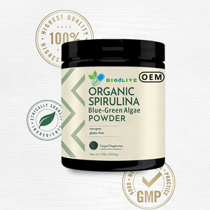 <span class=keywords><strong>Poudre</strong></span> de <span class=keywords><strong>spiruline</strong></span> biologique, algue bleue verte naturelle, protéine végétalienne, OEM ODM - Product Image 3