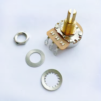 Potentiomètres audio pour guitare basse, axe de manivelle 15 mm 18 mm, A500K B500K A250K B250K OHM