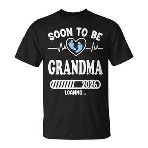 T-shirt d'annonce de grossesse « Future grand-mère 2026 en cours de chargement » - Product Image 1
