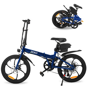 Folding <b>Electric</b> Bike 20 Inch with Brushless Rear <b>Hub</b> Motor Lithium Battery Disc Brakes Rear Basket Commuter Bicycle - Product Image 5