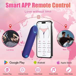 Kontrol aplikasi 10 kecepatan <span class=keywords><strong>Vibrator</strong></span> peluru <span class=keywords><strong>Mini</strong></span> mainan seks wanita pemijat klitoris bergetar elektrik tahan air alat pijat G Spot Stimulator - Product Image 6