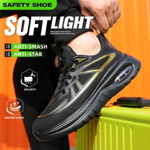 Chaussures de sécurité sportives transfrontalières tendance, anti-écrasement, anti-perforation, confortables, résistantes à l'usure, pour la protection au travail - Product Image 3