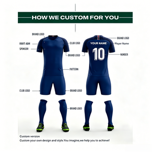 Maillot de football pour hommes des clubs européens célèbres, version thaïlandaise, 100% polyester, léger, respirant, séchage rapide - Product Image 3