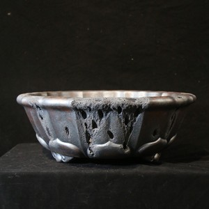 Maceta de Arcilla Morada Zisha, Hecha a Mano, con Forma de Loto, Estilo Antiguo, Inspirada en el Zen Wabi Sabi, Tamaño Grande - Product Image 1