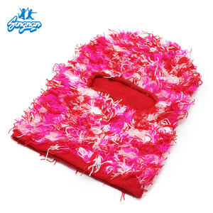 Masker Ski dua warna topi Balaclava rajut penutup wajah musim dingin masker penuh pakaian jalanan - Product Image 5