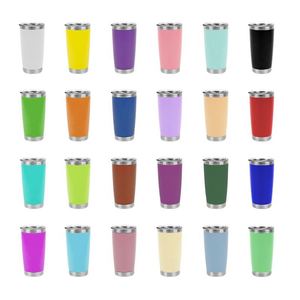 Gobelet isotherme de voyage à double paroi sous vide 20oz 30oz en acier inoxydable, tasses à café isolées, bouteille d'eau personnalisée pour voiture - Product Image 4