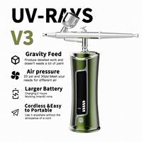 Professionnel populaire 10W Rechargeable métal ongles Air Brush Machine Salon utiliser Air Brush Gun