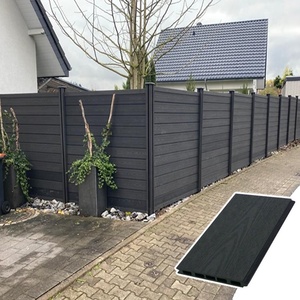 Uniwpc Xây Dựng An Ninh Riêng Tư Vườn Tường Hàng Rào WPC Hàng Rào Nhôm Bài Decking <span class=keywords><strong>Composite</strong></span> DIY - Product Image 2