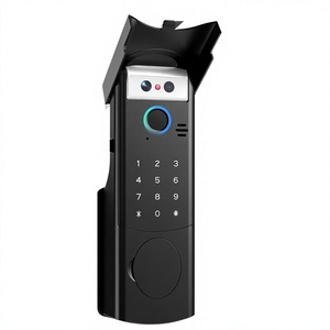 Outdoor Waterproof Smart Fingerprint <b>Lock</b> 3D Face Recognition Tuya Wifi Remote Intercom Anti-peep Password Smart Door <b>Lock</b> - Product Image 1