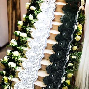 Latest Traditional Simple Classical 5CM Black <b>White</b> Floral Eco-Friendly Water Soluble Embroidery <b>Lace</b> Wedding Dress Women - Product Image 2