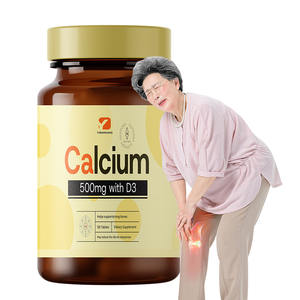 YIBAOKANG Calciumcarbonat-Tabletten 500 mg <span class=keywords><strong>Vitamin</strong></span> <span class=keywords><strong>D3</strong></span> 400 IE Ergänzung für Erwachsene für stärkere Knochen Verbesserte Calcium absorption - Product Image 1