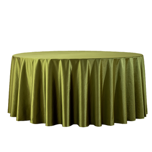 <span class=keywords><strong>Tovaglia</strong></span> Rotonda in Raso di Seta Premium Antimacchia <span class=keywords><strong>Verde</strong></span> Oliva 120 Pollici 132 Pollici per Matrimoni, Feste, Banchetti ed Eventi - Product Image 1