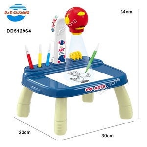 Tablero de dibujo de aprendizaje temprano para niños, juguete de escritorio, proyector, mesa de dibujo - Product Image 5
