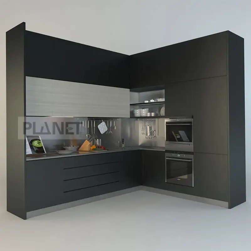 Prateleira de armário de cozinha com porta conjunto de armário de cozinha pequeno com pia