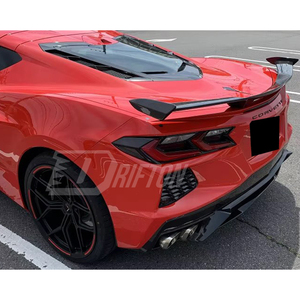 Alerón Trasero de Fibra de Carbono Estilo DRIFTON 2 Stanchion para Chevrolet Corvette C8 Stingray Z51 2020-2026 - Product Image 3