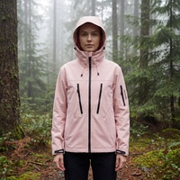 Veste unisexe longue imperméable et respirante avec fermeture éclair, capuche montante et coupe-vent – Tendance, stock usine disponible, personnalisable