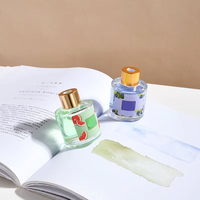 Diffuseur de parfum d'ambiance 50ML en verre design, parfum fruité, diffuseur à bâtonnets d'huiles essentielles