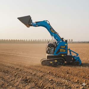 Mini chargeuse sur pneus à conducteur debout de 15 CV - Capacité de charge nominale de 280 à 350 kg - Chargeuse utilitaire compacte - Puissance de 8,6 kW - 1 an - Product Image 3