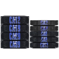 CA18 Professional 2200W Audio Power Amplifier 3U 2-Channel Kelas H Performa Luar Ruangan dengan Impedansi 8ohm & 4ohm Cangkang Logam