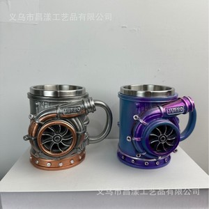 Turbocharger <b>Mug</b> Engine Grade Resin Craft Ornament Personal Gift - Product Image 2
