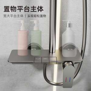 Jboyurn Multi Functional Rain Shower Set With Handheld And Top Spray Chrome Plated Ceramic Valve - Product Image 4