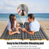 Matelas de couchage individuel pour la randonnée en plein air, le camping, toutes saisons, matériau composite en nylon 40D et TPU, tapis de couchage écologique
