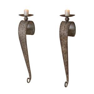 High Quality Wall Mounted <b>Candlestick</b> <b>Holder</b> and Candle <b>Holder</b> for Wedding and Home Decoration Set of 2 - Product Image 2