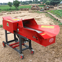 Mini machine de coupe-paille d'herbe lames en acier durables de haute qualité nouvel état petit hachoir à ensilage pour l'alimentation des animaux