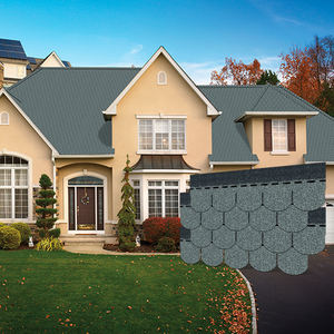 Vente chaude Élégant Feuilles <span class=keywords><strong>De</strong></span> Toit <span class=keywords><strong>D</strong></span>écoratives Résistant À La Chaleur Anticorrosion Échelles <span class=keywords><strong>Type</strong></span> Bardeaux <span class=keywords><strong>D</strong></span>'<span class=keywords><strong>asphalte</strong></span> avec ASTM Certifié - Product Image 1