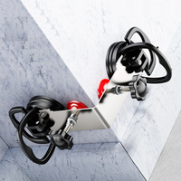 Ventouse fixe pour carrelage en céramique et verre, dispositif de nivellement d'angle mâle Haitang pour raccordement d'angle, 90° °   Ventouse fixe à angle droit