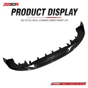 Splitter Anteriore in Fibra di Carbonio Stile AD per <span class=keywords><strong>BMW</strong></span> Serie <span class=keywords><strong>2</strong></span> G42 M240i 230i 220i Coupé M Sport 2022+ - Product Image 3