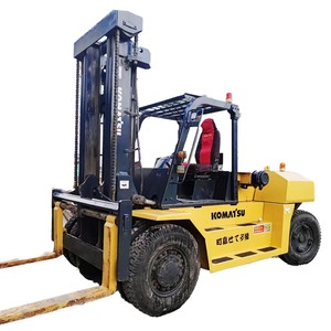 Chariot élévateur à fourche d'occasion 16 tonnes Komatsu, moteur diesel, d'origine japonaise, engin lourd d'occasion, avec accessoire tarière, certifié CE - Product Image 2