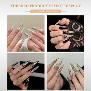 TSZS Nail Dual Forms 140Pcs Transparent French Nail Forms Assorted 14 Sizes Reusable Mold for Fast Gel Extension at Home - Product Image 5