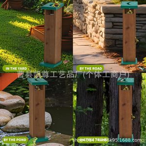 Casa de observación de insectos de madera con cuerda para colgar, trampa de observación ecológica para jardín, casa para mariposas e insectos - Product Image 3