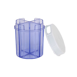 Soporte organizador de pastillas de viaje, caja de pastillas deslizante de plástico arcoíris, pulsera para niños, caja de almacenamiento de pastillas de plástico - Product Image 1