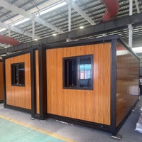 20ft Mini salon de luxe 2 chambres en acier expansible pliable Portable maisons mobiles préfabriquées pliant extensible conteneur maison