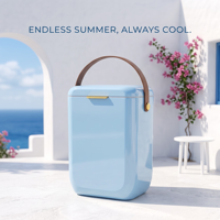 Glacière isotherme promotionnelle 10L, nouvelle arrivée, glacière isotherme bleue, glacière portable pour le camping
