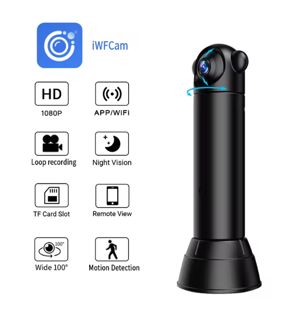 Free Cloud Storage 2.4G Home Security Camera Built-in MiC Night Vision Mini Cameras for Home Motion Detection Mini Wifi Camera
