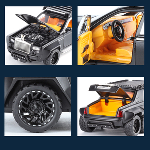 Modèle <span class=keywords><strong>de</strong></span> voiture <span class=keywords><strong>de</strong></span> sport Phantom 6X6 à l'échelle 1:32 <span class=keywords><strong>de</strong></span> haute qualité avec <span class=keywords><strong>toit</strong></span> étoilé, en métal moulé sous pression, haute simulation, collection classique, décoration - Product Image 6