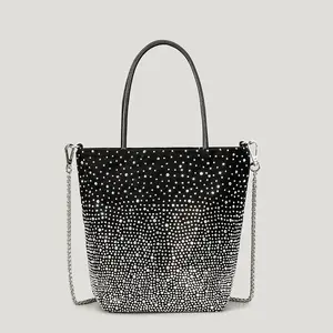Yeni kadın lüks çanta kadınlar için tasarımcı çantaları ünlü markalar Tote çanta satıcı Rhinestone omuz çantaları
