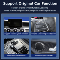 Radio Multimedia para Auto con Pantalla de 12.3 Pulgadas, Android 14, Reproductor de Audio, Carplay para Mercedes Benz Clase C W205 W447 AMG C300 2008-2018