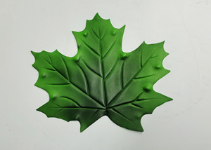 Mantel de mesa con forma de hoja EVA de Palma verde artificial al por mayor de fábrica para decoraciones de fiesta - Product Image 2