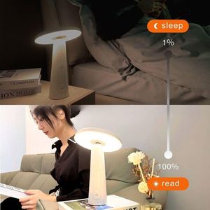 Adjustable Optical Touch Control Cordless Desk <b>Lamp</b> With Rechargeable Wireless LED Mushroom <b>Table</b> <b>Lamp</b> for Bar Bedroom Desk - Product Image 3