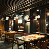 Luminaire suspendu vintage WECUS Loft Iron LED multi-têtes pour salle à manger, avec lumière blanc chaud Ra80 AC85-265V et garantie de 2 ans