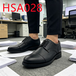 ZYF, <span class=keywords><strong>Zapatos</strong></span> <span class=keywords><strong>de</strong></span> Cuero para Hombre con Cordones, Diseño <span class=keywords><strong>de</strong></span> Doble Articulación, Punta Redonda, Antiolor para Viajes <span class=keywords><strong>de</strong></span> Negocios, <span class=keywords><strong>Zapatos</strong></span> <span class=keywords><strong>de</strong></span> Uniforme Hua Singh HSA028 - Product Image 2