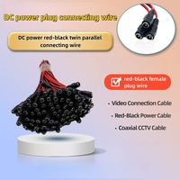 Câble d'alimentation CC durable Vishi 12V2A avec connecteur femelle 5,5-2,1 mm pour la surveillance vidéo