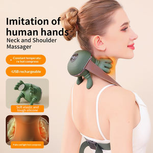 Nouveau coussin de massage électrique 2025 pour le cou et les épaules avec chaleur, pétrissage 3D et vibration, rechargeable par USB pour soulager les douleurs au cou et au dos - Product Image 5