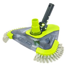 Brosse de nettoyage sous l'eau de haute qualité, tête d'aspiration <span class=keywords><strong>triangulaire</strong></span> bleue pour piscine incluse - Product Image 1