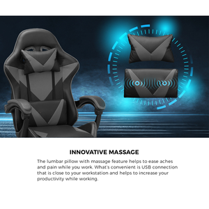 Chaise de jeu abordable pour fournisseurs, chaise PC personnalisée avec massage pour adolescents gamers et chambres à coucher - Product Image 5