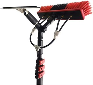 HSM Metal <b>Model</b> Multi-functional 12-36ft Steel Handle PP Brush Water Fed Pole <b>Kit</b> for Outdoor Solar Panel Window Glass Cleaning - Product Image 1